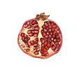 Pomegranate section Royalty Free Stock Photo