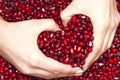Pomegranate seed's pile Royalty Free Stock Photo