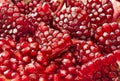 Pomegranate seeds fruit macro