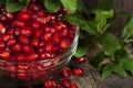 Pomegranate Seeds Leaves Royalty Free Stock Photo