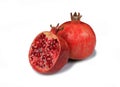 Pomegranate sliced open