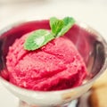 Pomegranate sorbet