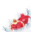 Pomegranate splash Royalty Free Stock Photo
