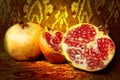 Pomegranate still life