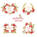 Pomegranates Floral Banners and Tags Royalty Free Stock Photo