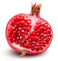 Pomegranete isolated on white bsckground Royalty Free Stock Photo