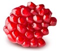 Pomegranete isolated on white bsckground Royalty Free Stock Photo