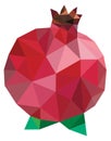 pomegrante polygon Royalty Free Stock Photo