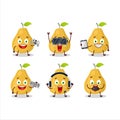 Pomelo cartoon character are playing games with various cute emoticons