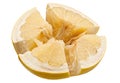Pomelo citrus fruit on white Royalty Free Stock Photo