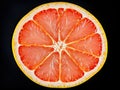 Pomelo Fruit Halves Isolated on White, Big Yellow Grapefruit Cut, Healthy Diet Pummelo, Whole Pomelo