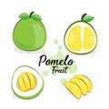 Pomelo fruits.