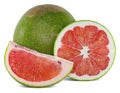 Pomelo or grapefriut isolated on white background Royalty Free Stock Photo