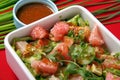 Pomelo vegetable salad