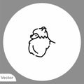 Pomeranian vector icon sign symbol
