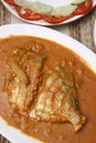 Pomfret curry or fish curry Royalty Free Stock Photo
