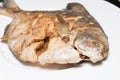 Pomfrets fried Royalty Free Stock Photo