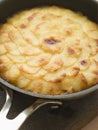 Pomme Anna Cake in a Frying Pan Royalty Free Stock Photo