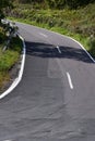 steep uphill part of a road from Mosel valley to the Eifel