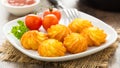 Pommes duchesse - potato croquettes Royalty Free Stock Photo