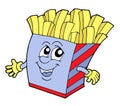 Pommes frites vector illustration Royalty Free Stock Photo