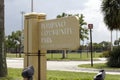 Pompano Community Park Sign