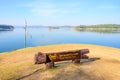 Pompee View Point with Vajiralongkorn dam behind, Khao Laem National Park Royalty Free Stock Photo