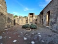 Pompei - Cortile di ingresso della Casa di Ottavio Quartione