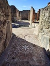 Pompei - Particolare del pavimento della Casa dei Mosaici Geometrici
