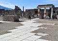 Pompei - Pavimentazione della piazza del Foro