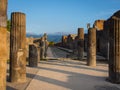 Pompei ruins without tourists