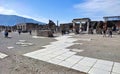 Pompei - Scorcio della pavimentazione della piazza del Foro