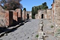 Pompei - Scorcio di Porta Ercolano da Via Consolare nel Parco Archeologico di Pompei