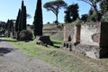 Pompei - Tombe della Necropoli di Porta Nocera nel Parco Archeologico di Pompei