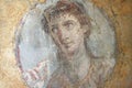 Pompeian portrait. Pompeii (Naples - Italy) Royalty Free Stock Photo