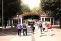 Pompeii ancient Roman city Entrance Italy