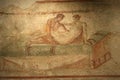 Pompeii fresco, Naples (Italy) Royalty Free Stock Photo