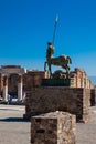 Centaur sculpture by Igor Mitoraj at the Forum in Pompeii