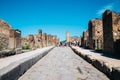 Pompeii ancient ruins in Italy