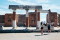 Pompeii ancient ruins in Italy