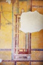 Fresco paintings on ancient Roman walls