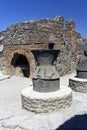 Pompeii Kitchen Kilns Royalty Free Stock Photo