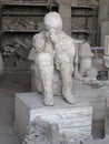 Pompeii Plaster Body Cast in Situ Near Mt. Vesuvius, Italy