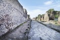 Pompeii Roman Ruins Stone Street Royalty Free Stock Photo