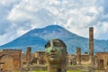 Pompeii ruins after the eruption of Vesuvius at Pompeii, Italy