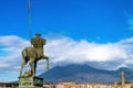 Pompeii statue of Centaur ancient roman city ruins destroyed by Vesuvius volcano