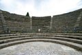 Pompeii, view of the odeion, the small theater Royalty Free Stock Photo