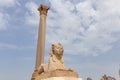 Pompey Pillar in Alexandria, Egypt Royalty Free Stock Photo