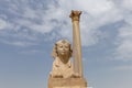 Pompey Pillar in Alexandria, Egypt Royalty Free Stock Photo