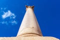 Pompey`s pillar and ancient sphinx Royalty Free Stock Photo